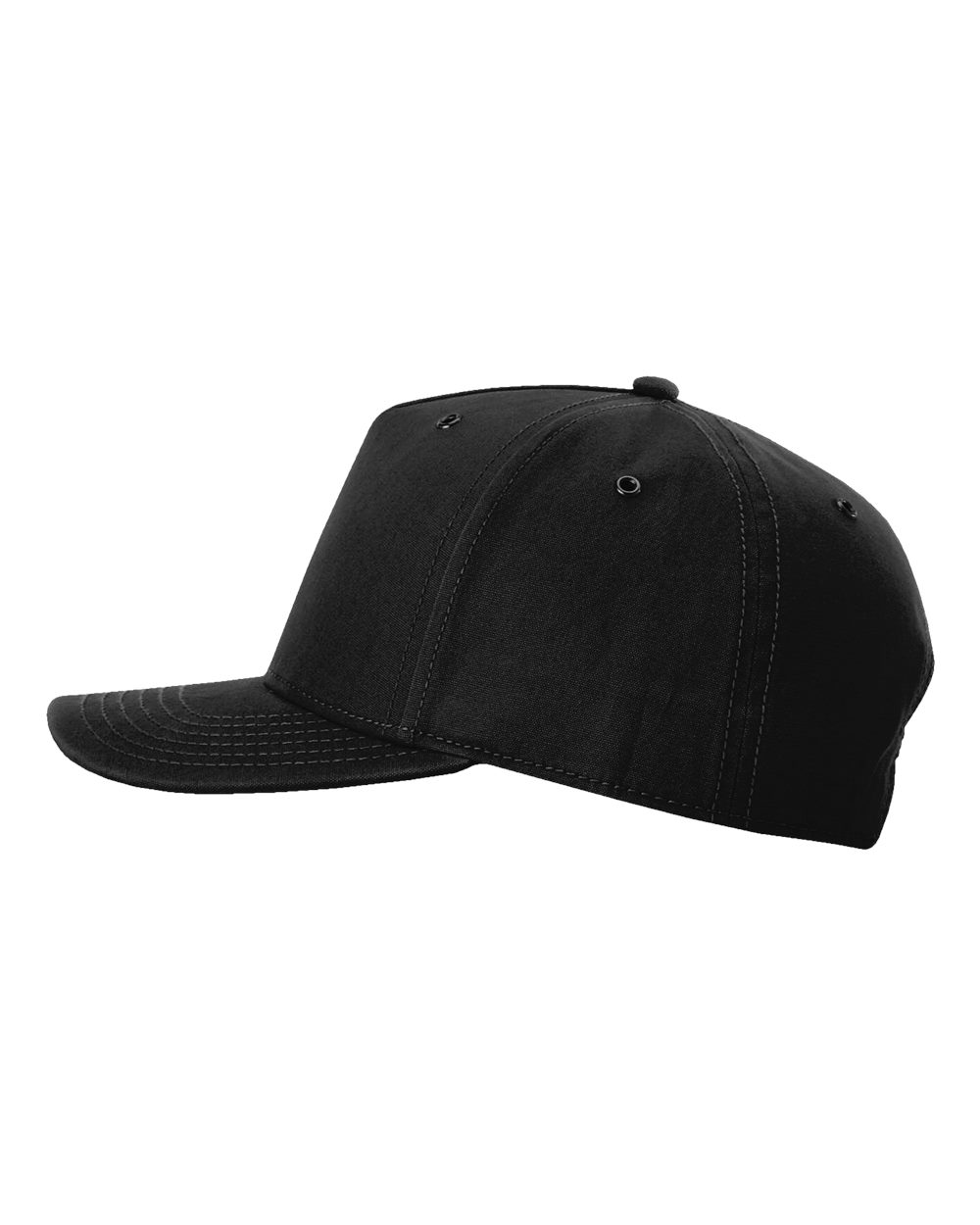 North Mason Hat Embroidered Burnside Canvas Black