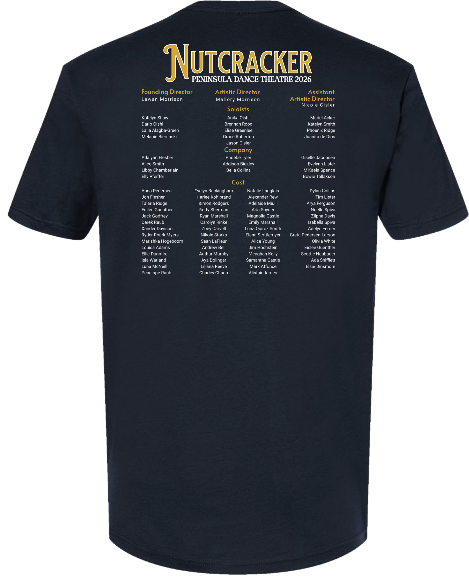 PDT 2026 Nutcracker T-Shirt Adult Unisex