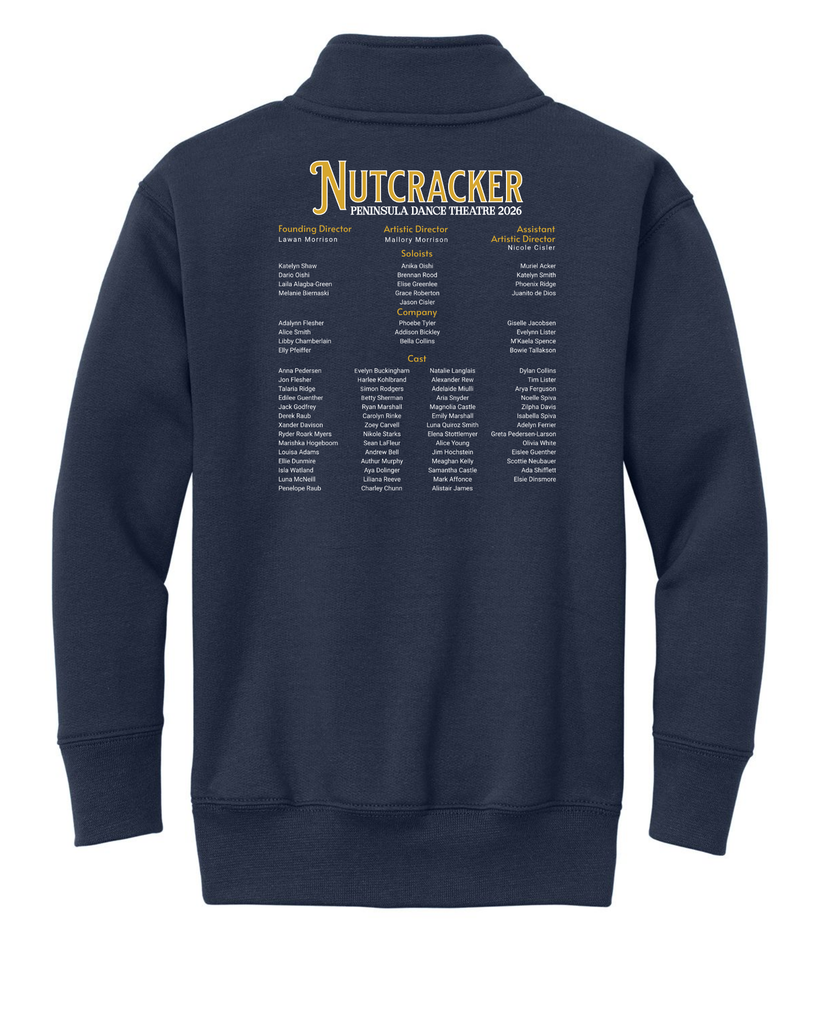 PDT 2026 Nutcracker Quarter Zip YOUTH Unisex