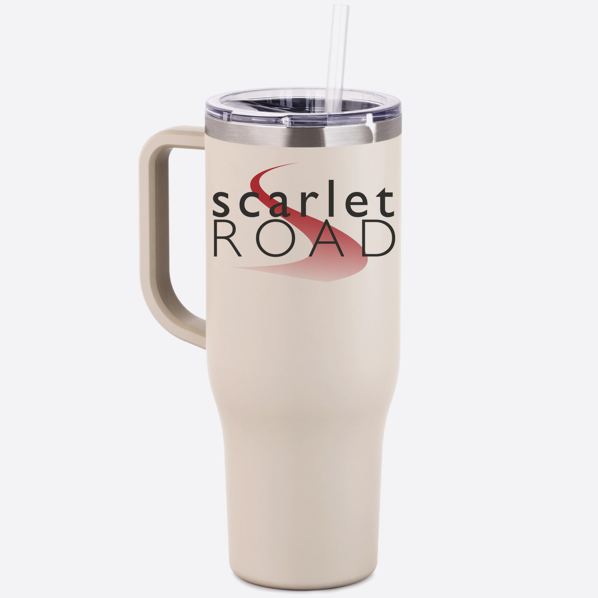 Scarlet Road (Black Logo) 40 Oz. Tumbler with Handle