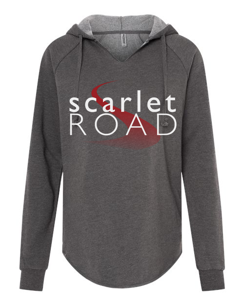Scarlet Road White Logo Womens Hoodie Cozy Fleece Fit