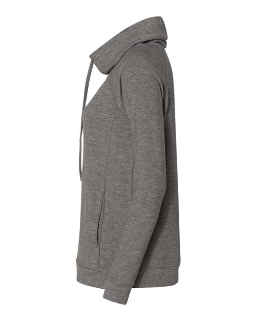 Scarlet Road Black Logo Womens Funnel Neck Sweatshirt W18706 - Shirtify