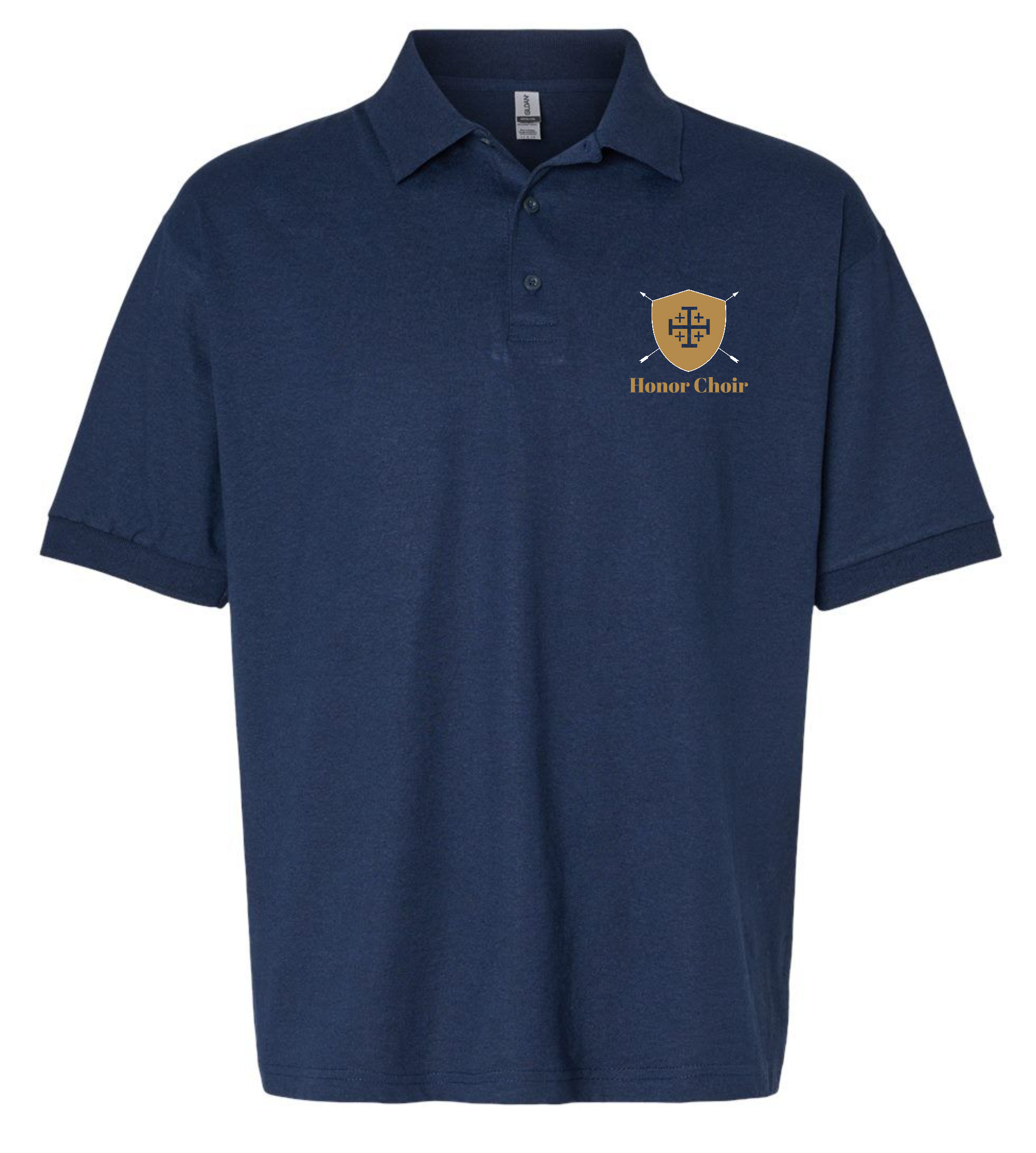 All Saints Honor Choir Polo (G8800) Navy - Shirtify