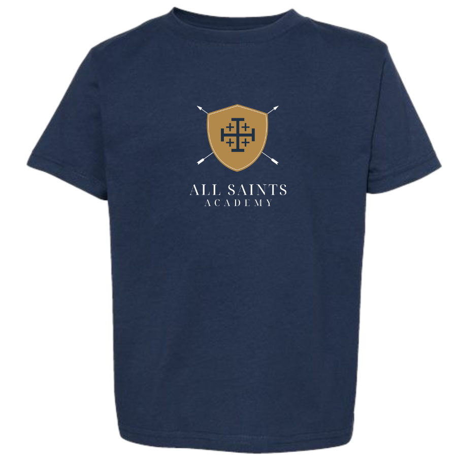 1ASA vertical logo artwork_Gold shield navy cross white letters