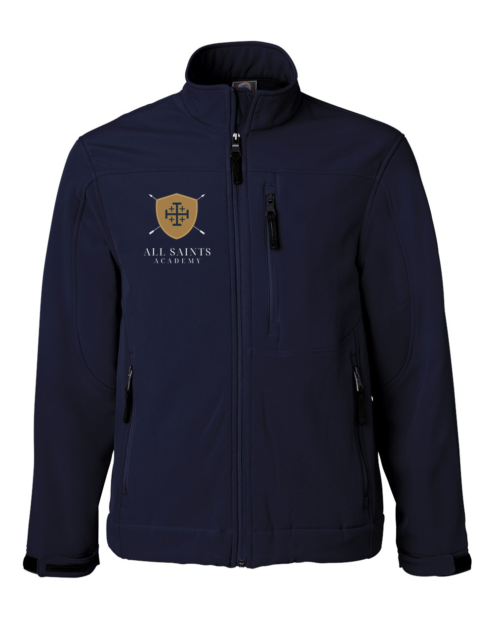 All Saints Gold Crest Logo Jacket Navy (SS6500)