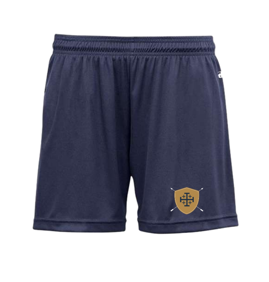 All Saints Logos_Gold Shield, Navy arrows, navy cross