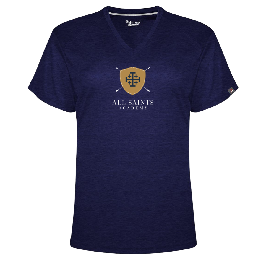 All Saints Logos_Gold Shield, Navy arrows, navy cross