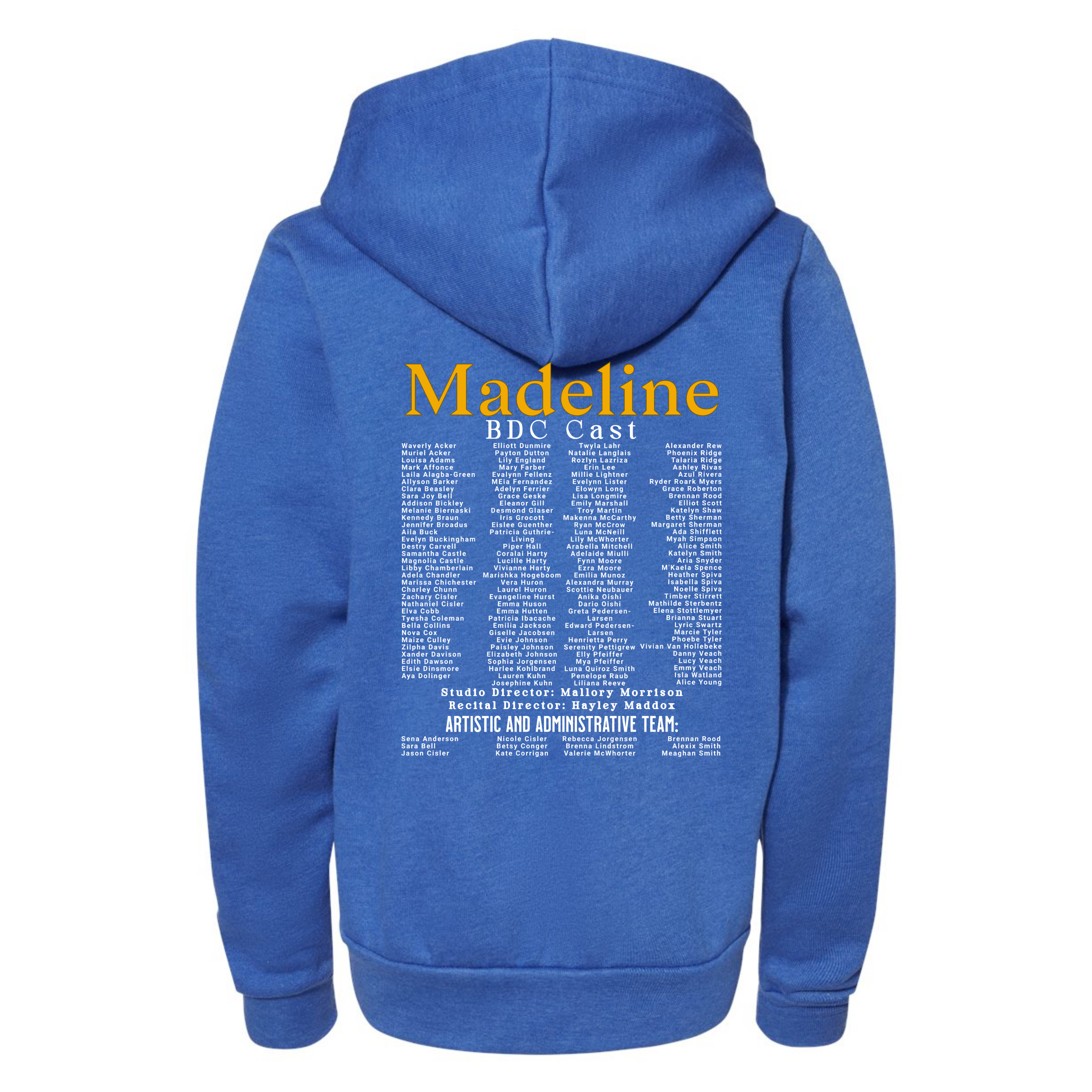 Madeline Full Zip Youth Hoodie