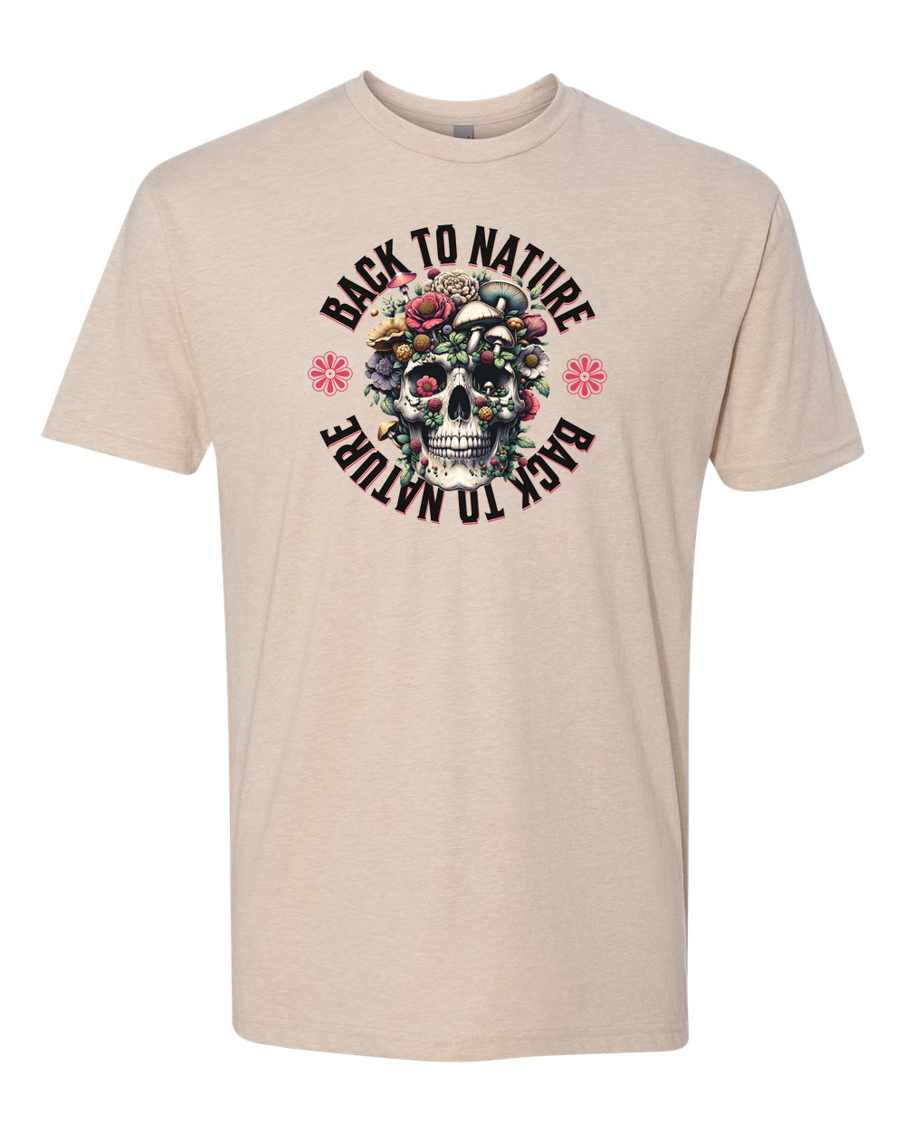 Back To Nature Men's T-Shirt Cream (NL6210)