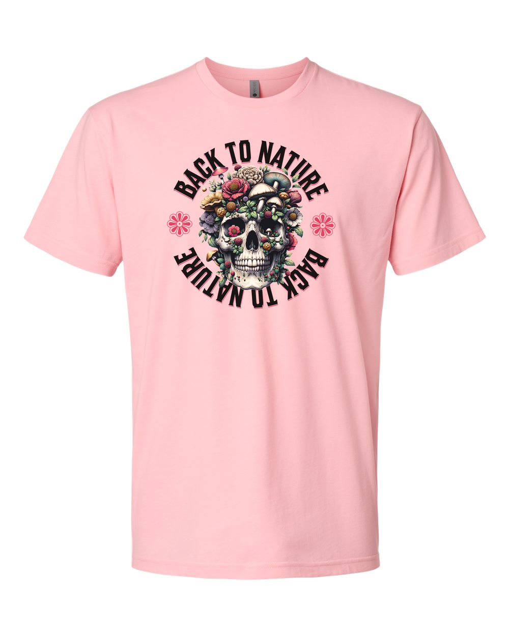 Back To Nature Men's T-Shirt Heather Light Pink (NL6210)