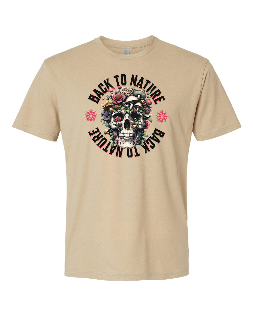 Back To Nature Men's T-Shirt Heather Tan (NL6210)