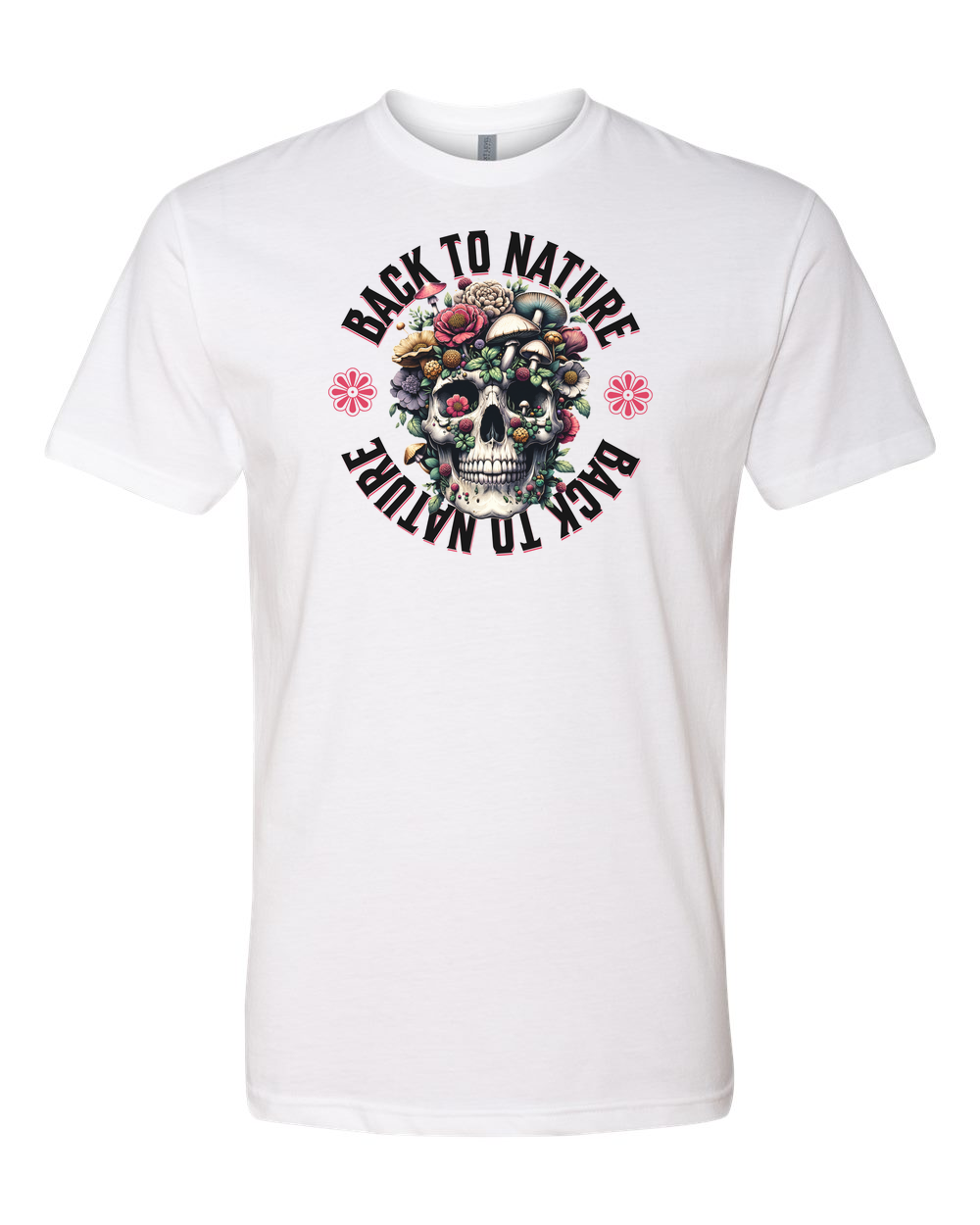 Back To Nature Men's T-Shirt White (NL6210)