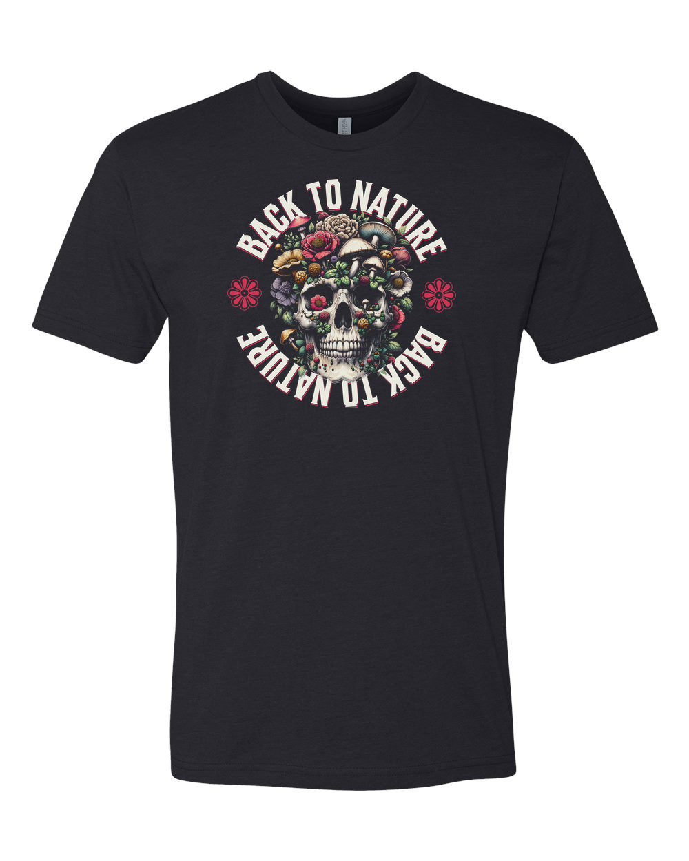 Back To Nature (Blackout) Men's T-Shirt Black (NL6210)