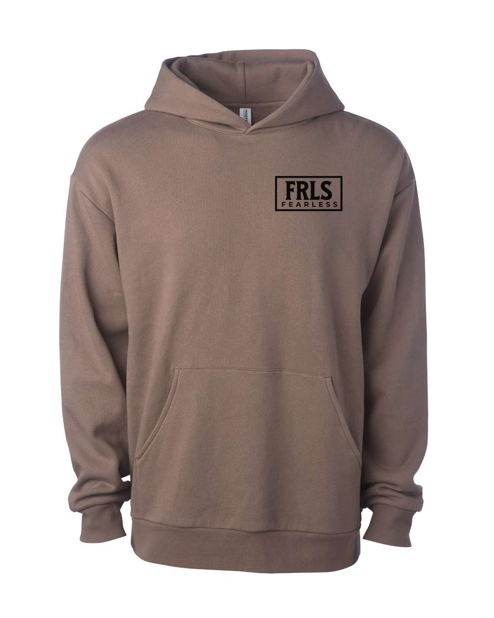 Black Fearless Logo Hoodie Clay (IND280SLFP)
