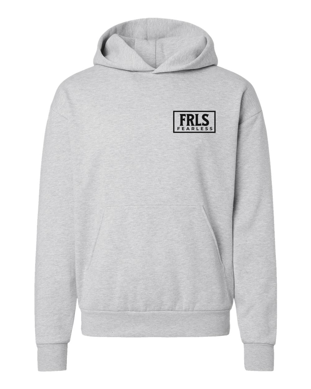 Black Fearless Logo Hoodie Grey Heather (IND280SLFP)