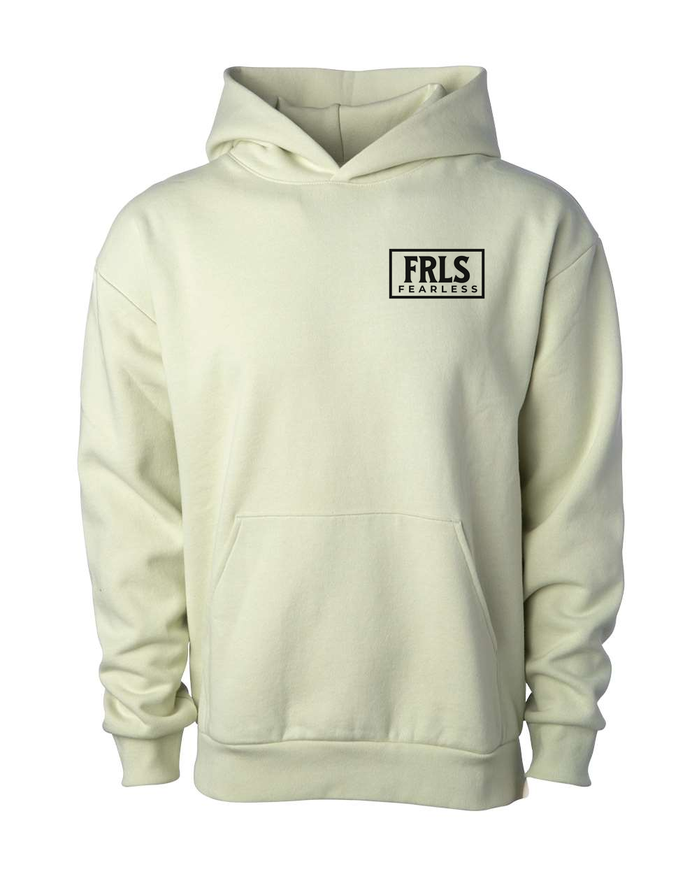 Black Fearless Logo Hoodie Honey Dew (IND280SLFP)