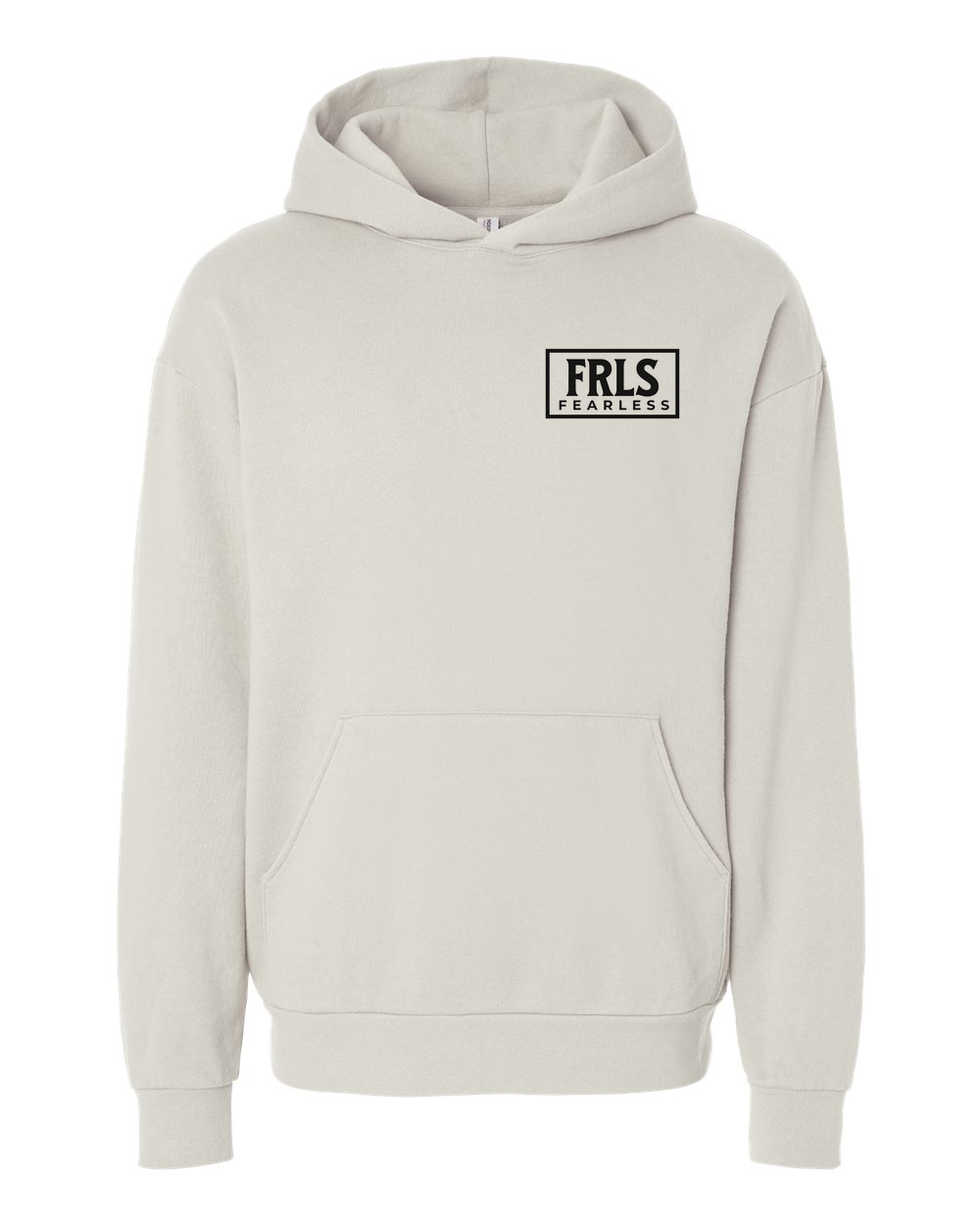 Black Fearless Logo Hoodie Ivory (IND280SLFP)