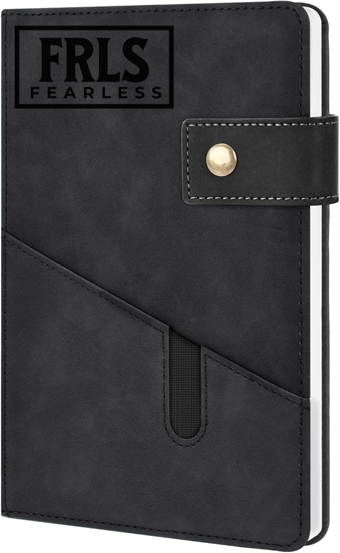 Black Fearless Logo Journal Black (AMZKoogelA5)