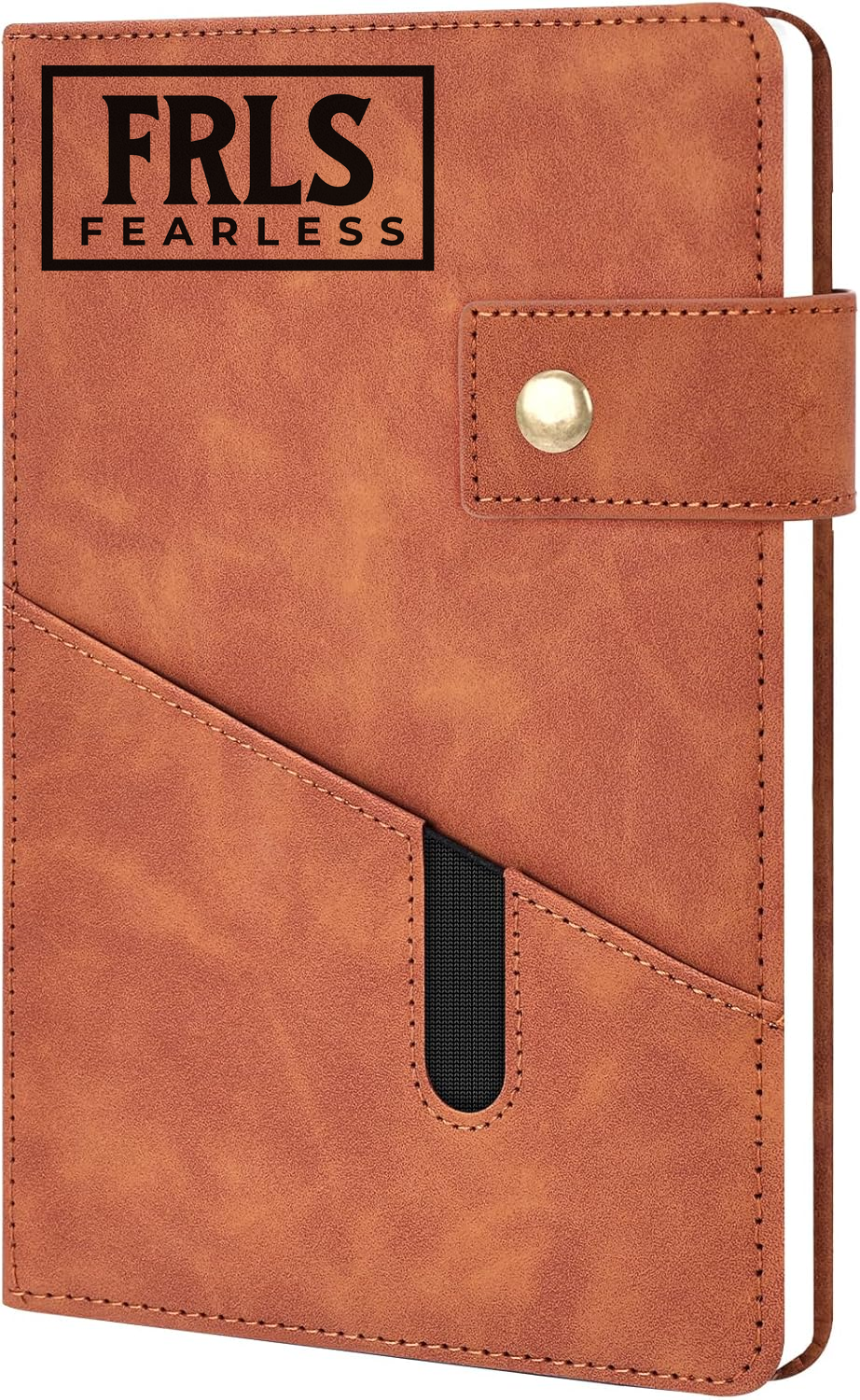 Black Fearless Logo Journal Brown (AMZKoogelA5)