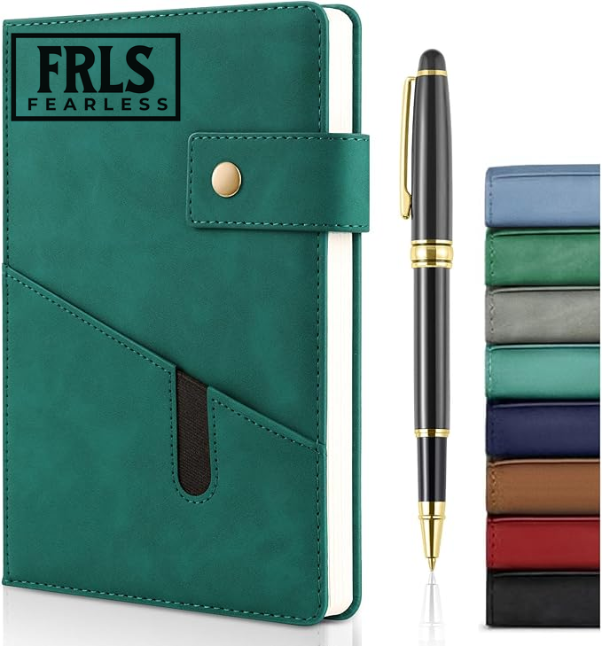 Black Fearless Logo Journal Green (AMZKoogelA5)