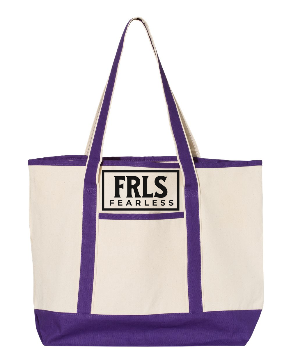 Black Fearless Logo Large Deluxe Tote (34.6L) Purple (Q1500)