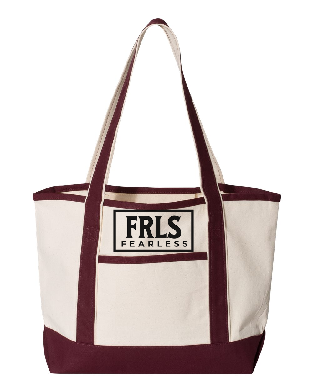 Black Fearless Logo Small Deluxe Tote (20L) Maroon (Q125800)