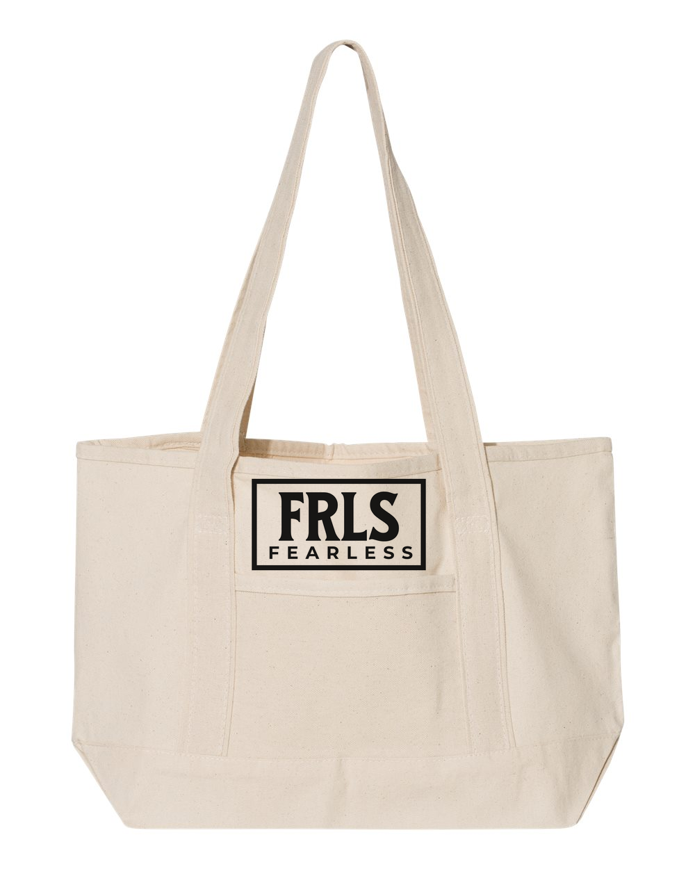 Black Fearless Logo Small Deluxe Tote (20L) Natural (Q125800)