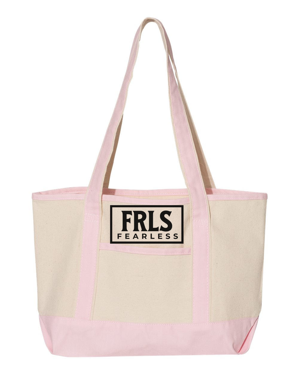 Black Fearless Logo Small Deluxe Tote (20L) Pink (Q125800)