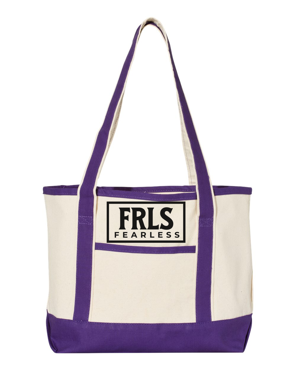 Black Fearless Logo Small Deluxe Tote (20L) Purple (Q125800)