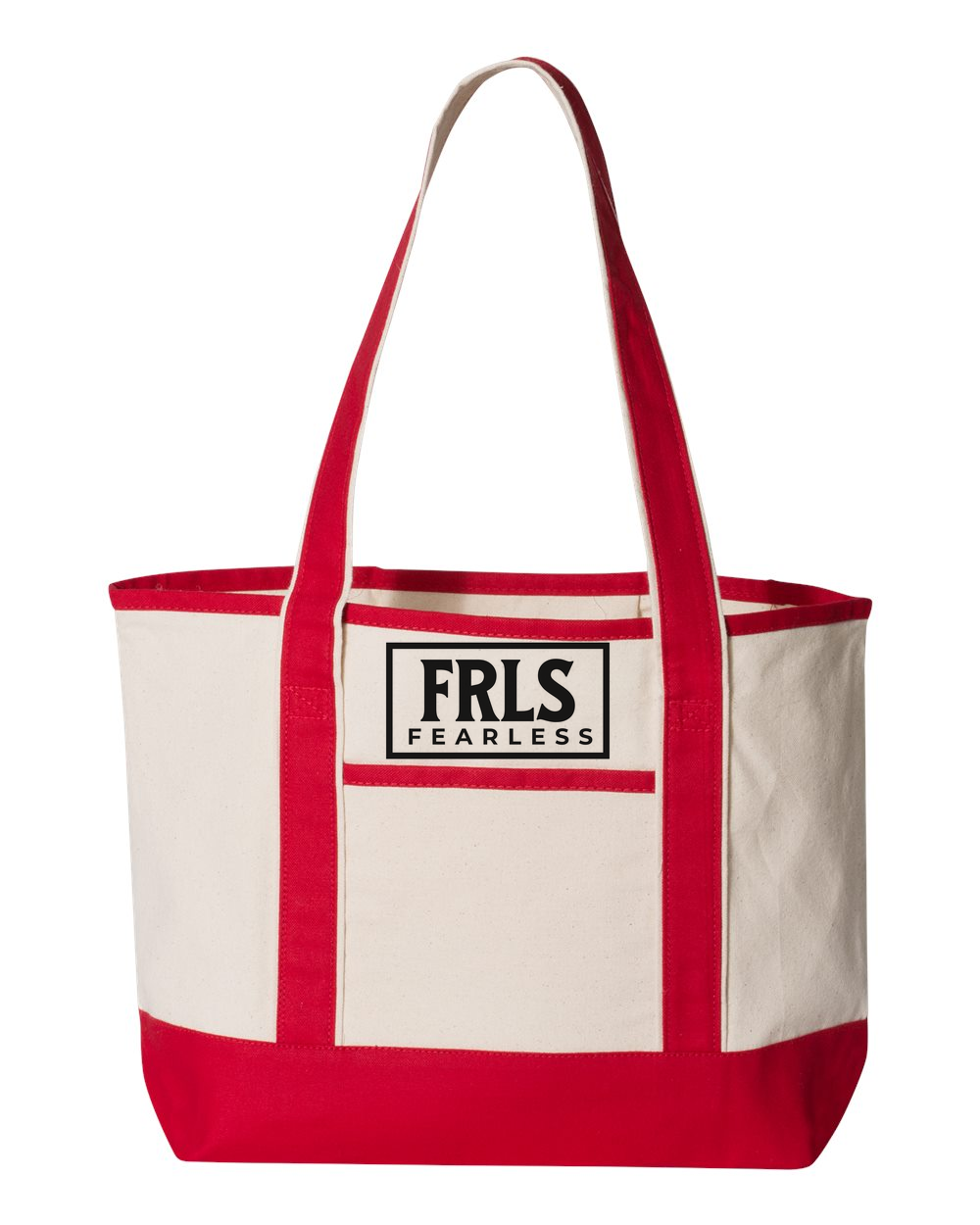 Black Fearless Logo Small Deluxe Tote (20L) Red (Q125800)