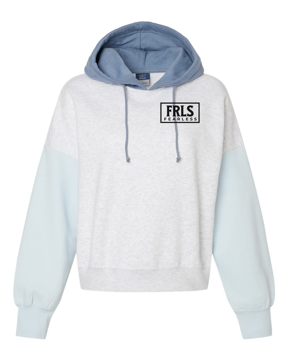 Black Fearless Logo Women's Cropped or Lightweight Hoodie - Shirtify