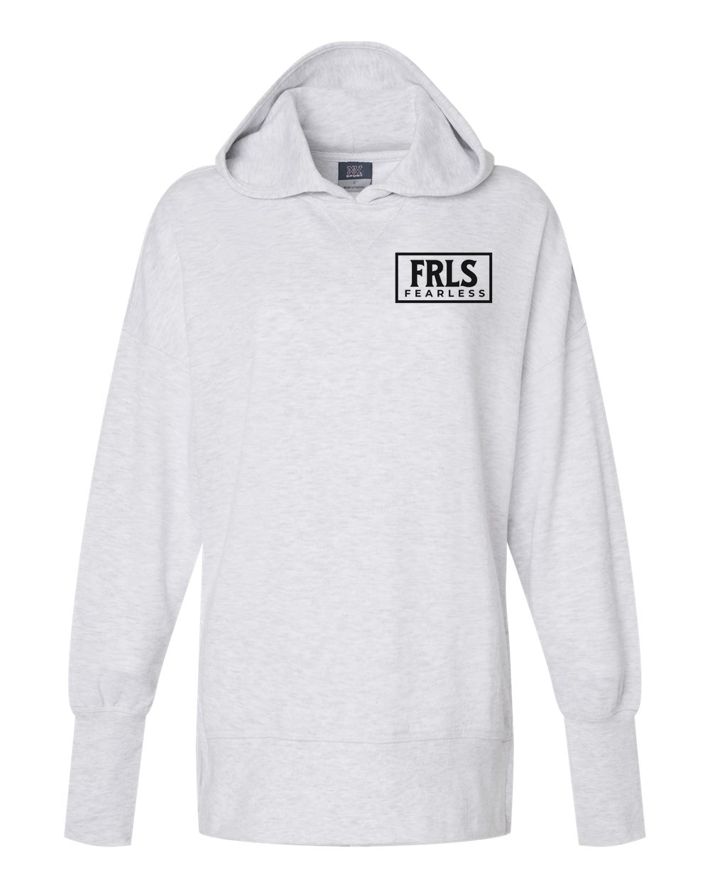 Black Fearless Logo Women's Cropped or Lightweight Hoodie - Shirtify