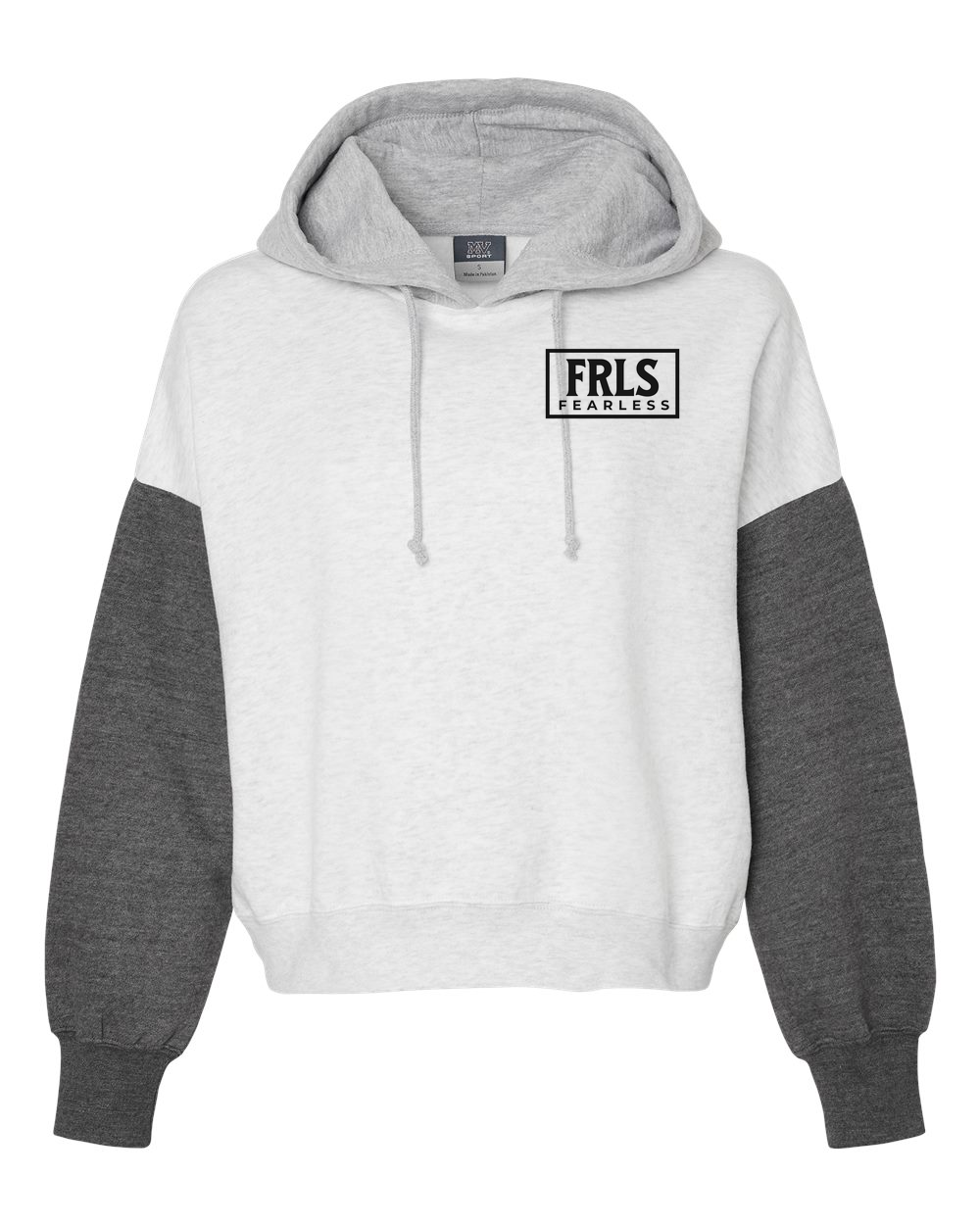 Black Fearless Logo Women's Hoodie Charcoal (MVSW23716FP)