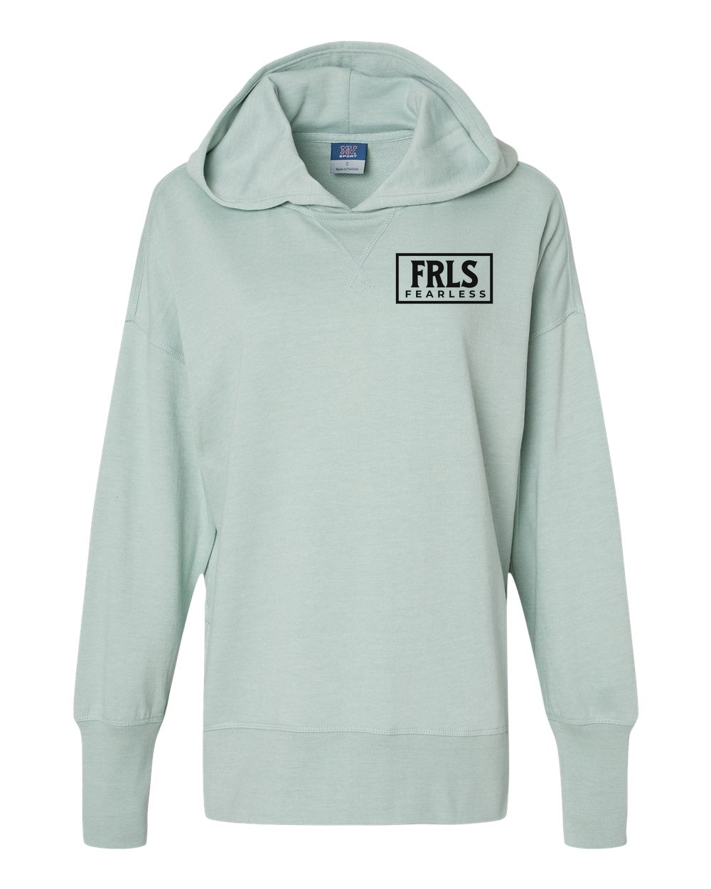 Black Fearless Logo Women's Cropped or Lightweight Hoodie - Shirtify