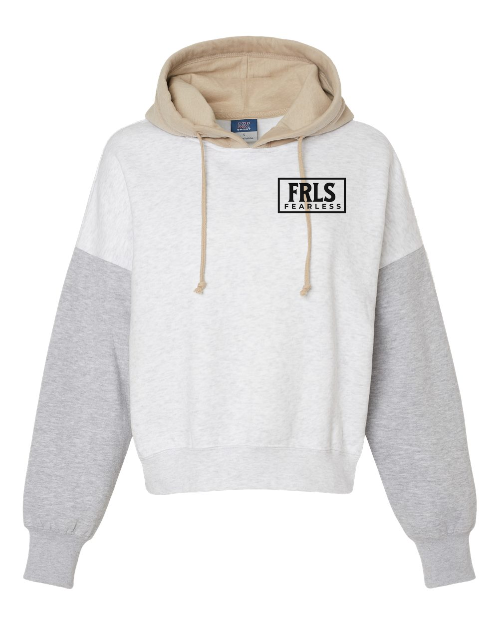 Black Fearless Logo Women's Cropped or Lightweight Hoodie - Shirtify