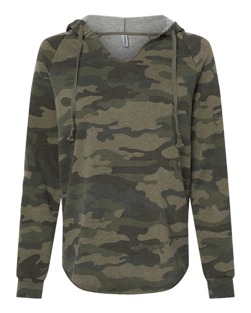 Blank Product Women's Hoodie Forest Camo Heather (INDPRM2500)