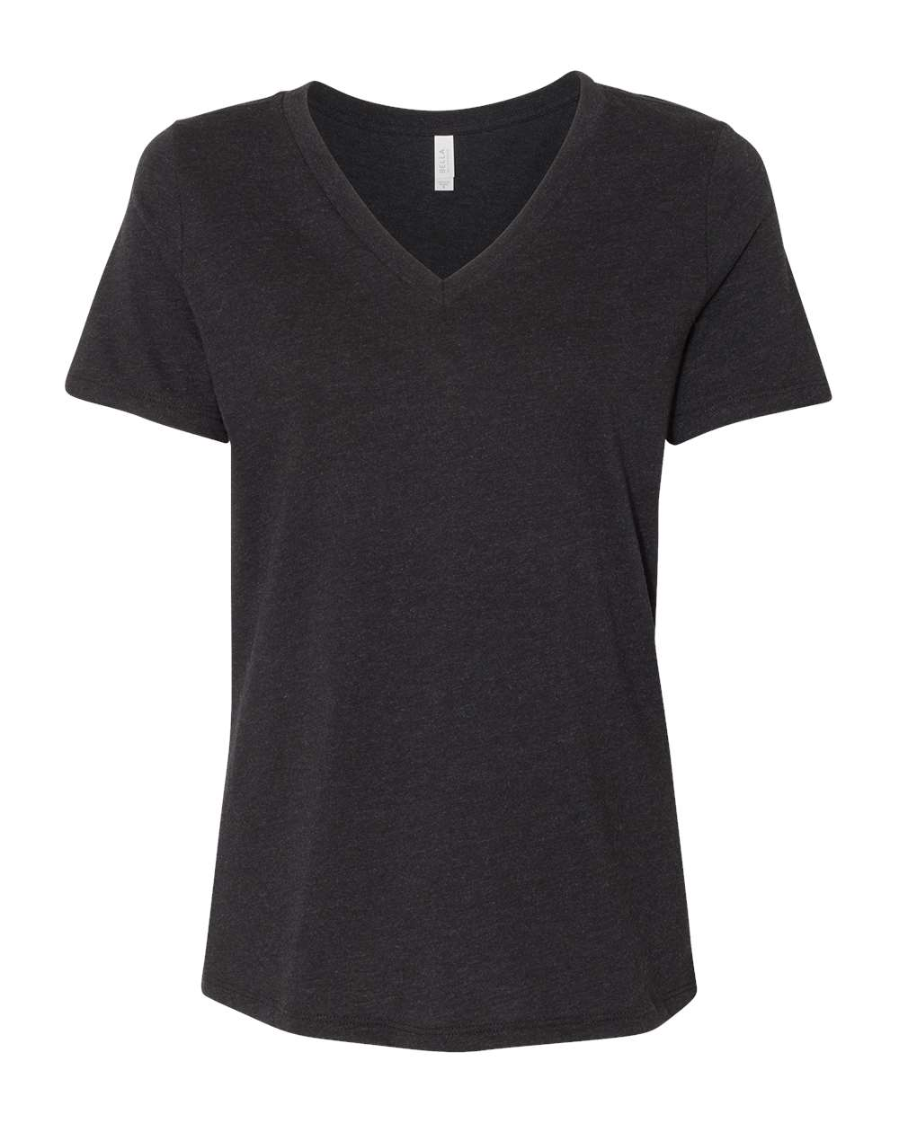 Blank Product Women's V-Neck Black Heather (BC6405CVCF)