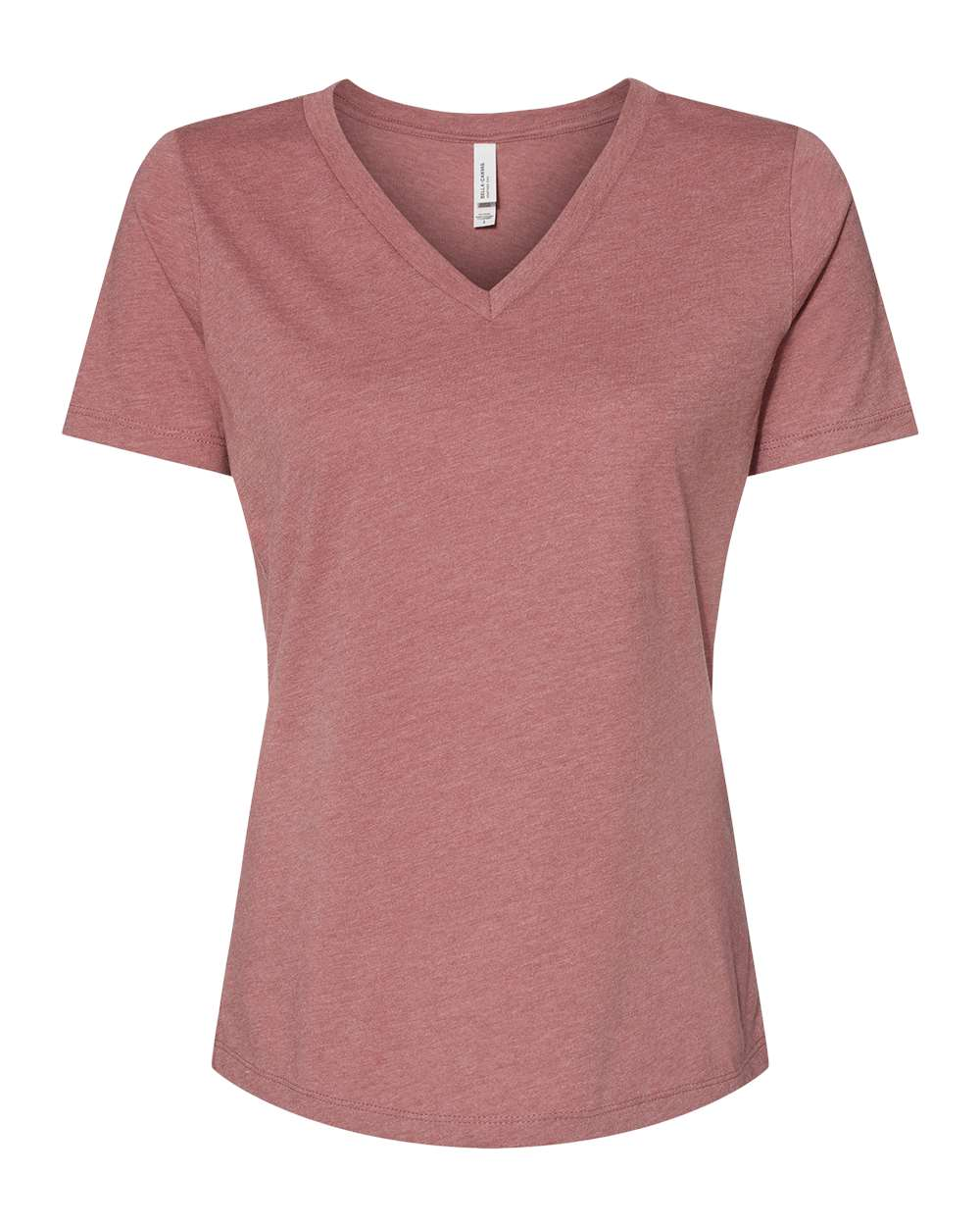 Blank Product Women's V-Neck Heather Mauve (BC6405CVCF)