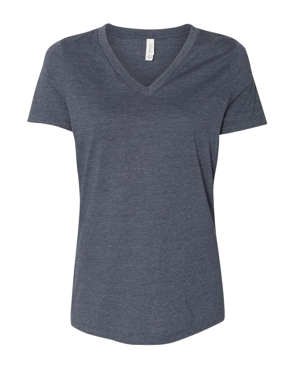 Blank Product Women's V-Neck Heather Navy (BC6405CVCF)
