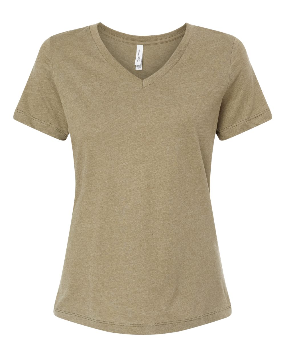 Blank Product Women's V-Neck Heather Olive (BC6405CVCF)