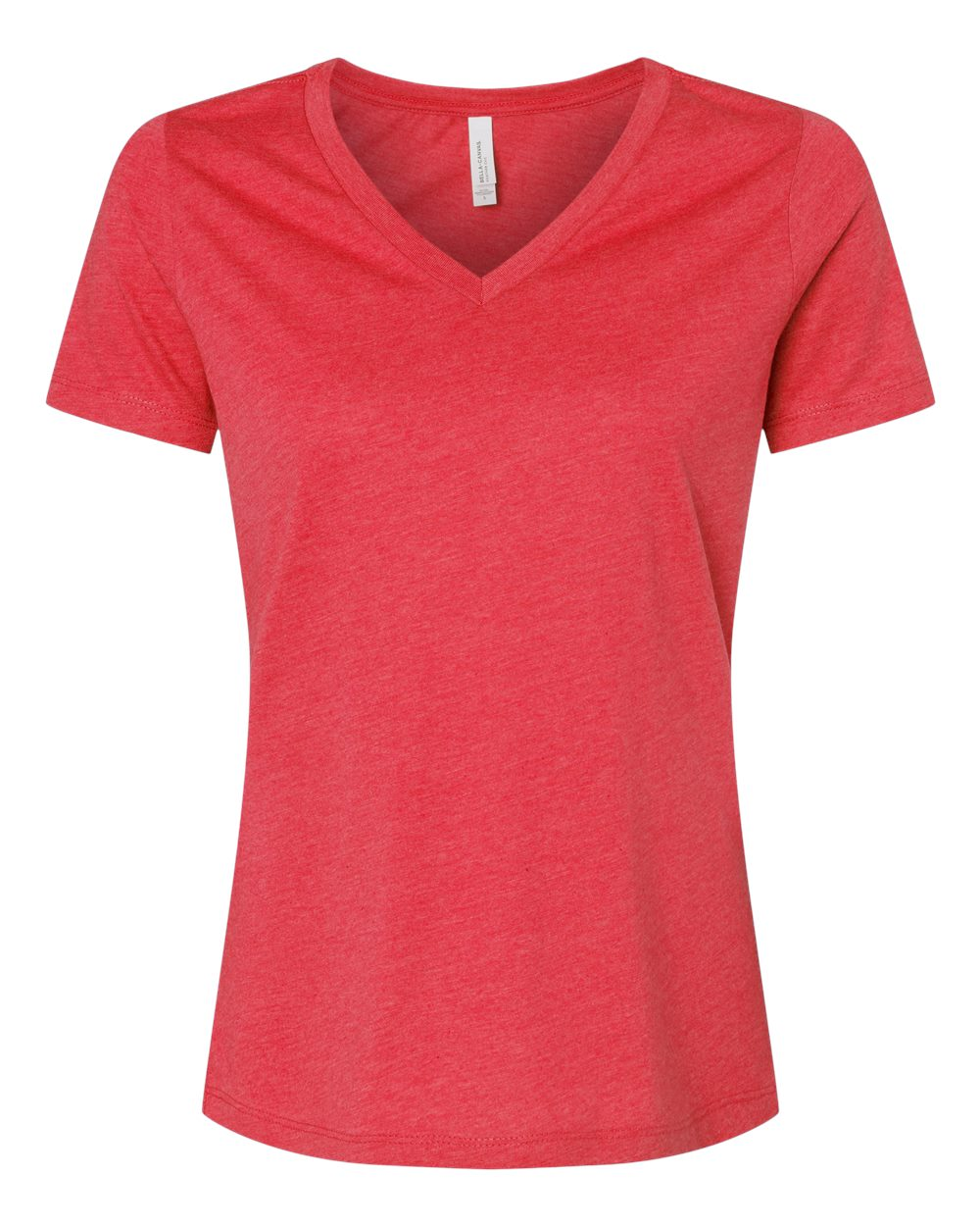 Blank Product Women's V-Neck Heather Red (BC6405CVCF)