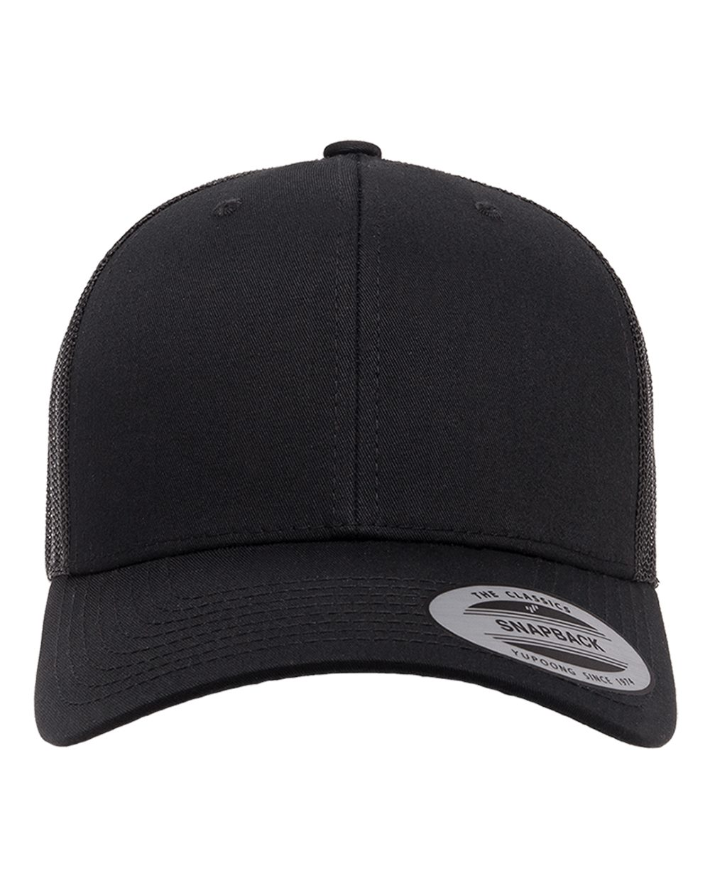 Blank Product YP Classics - Retro Trucker Cap - 6606 Blank Black