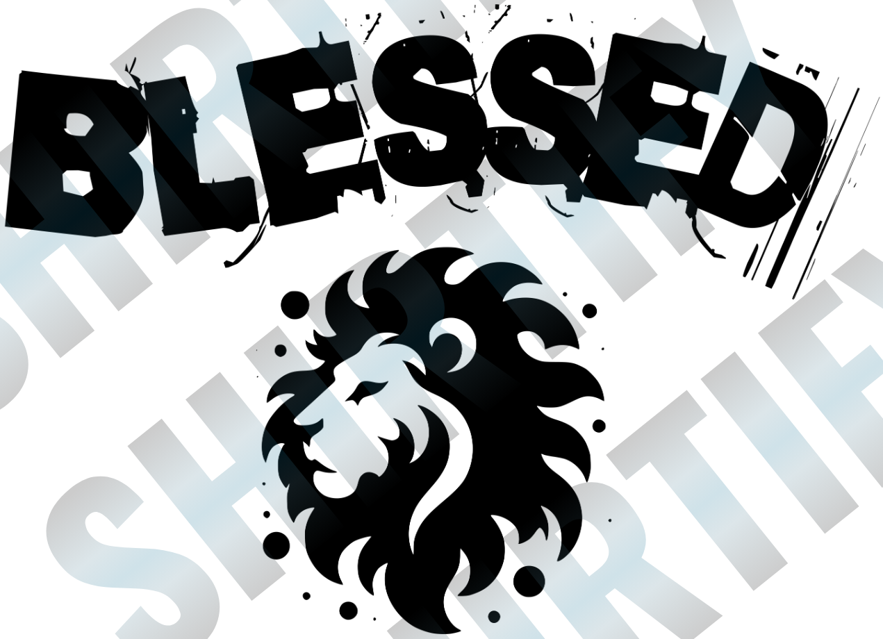 Blessed (Black) DTF Heat Transfer - Shirtify