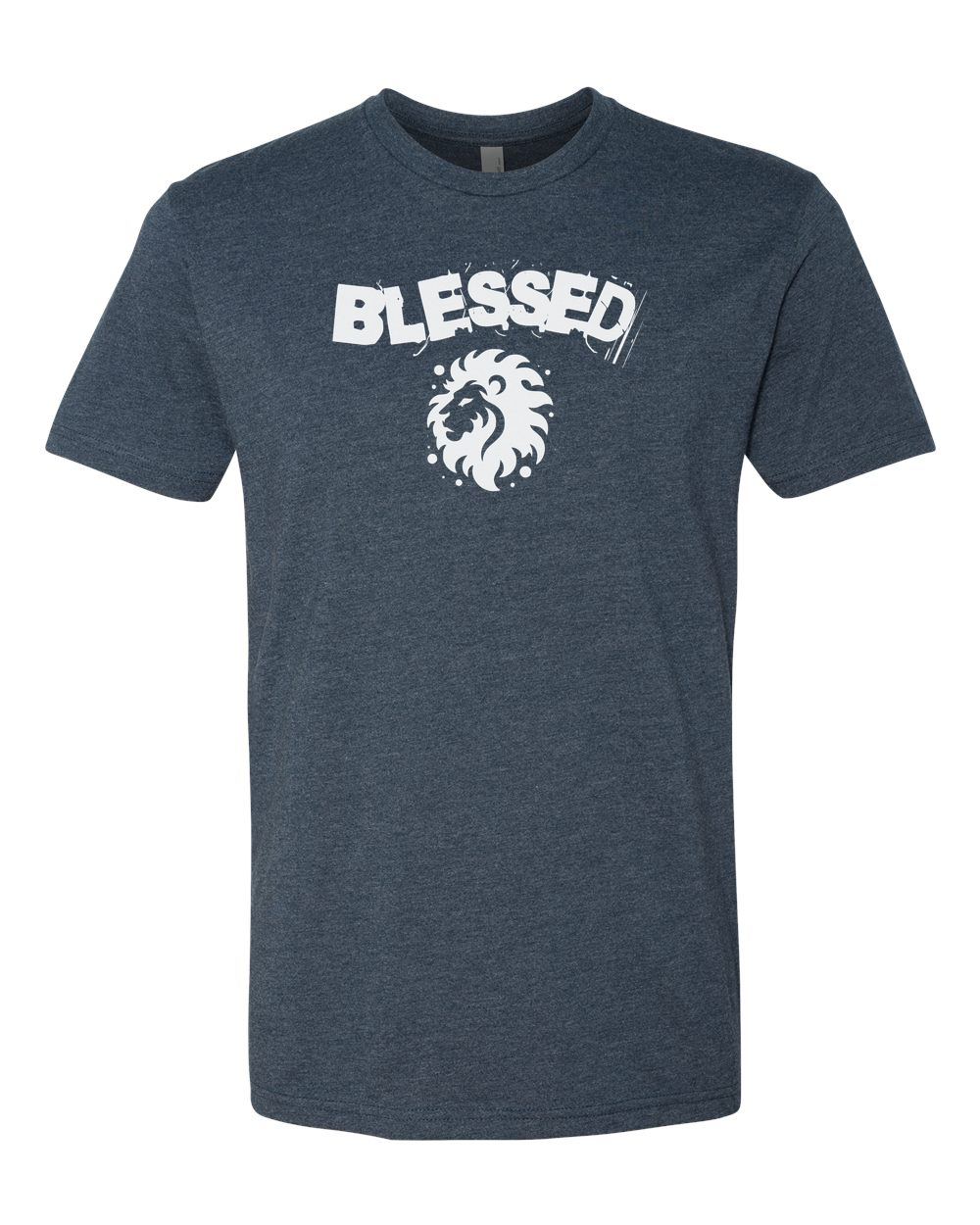 Blessed (White) Men's T-Shirt Midnight Navy (NL6210)