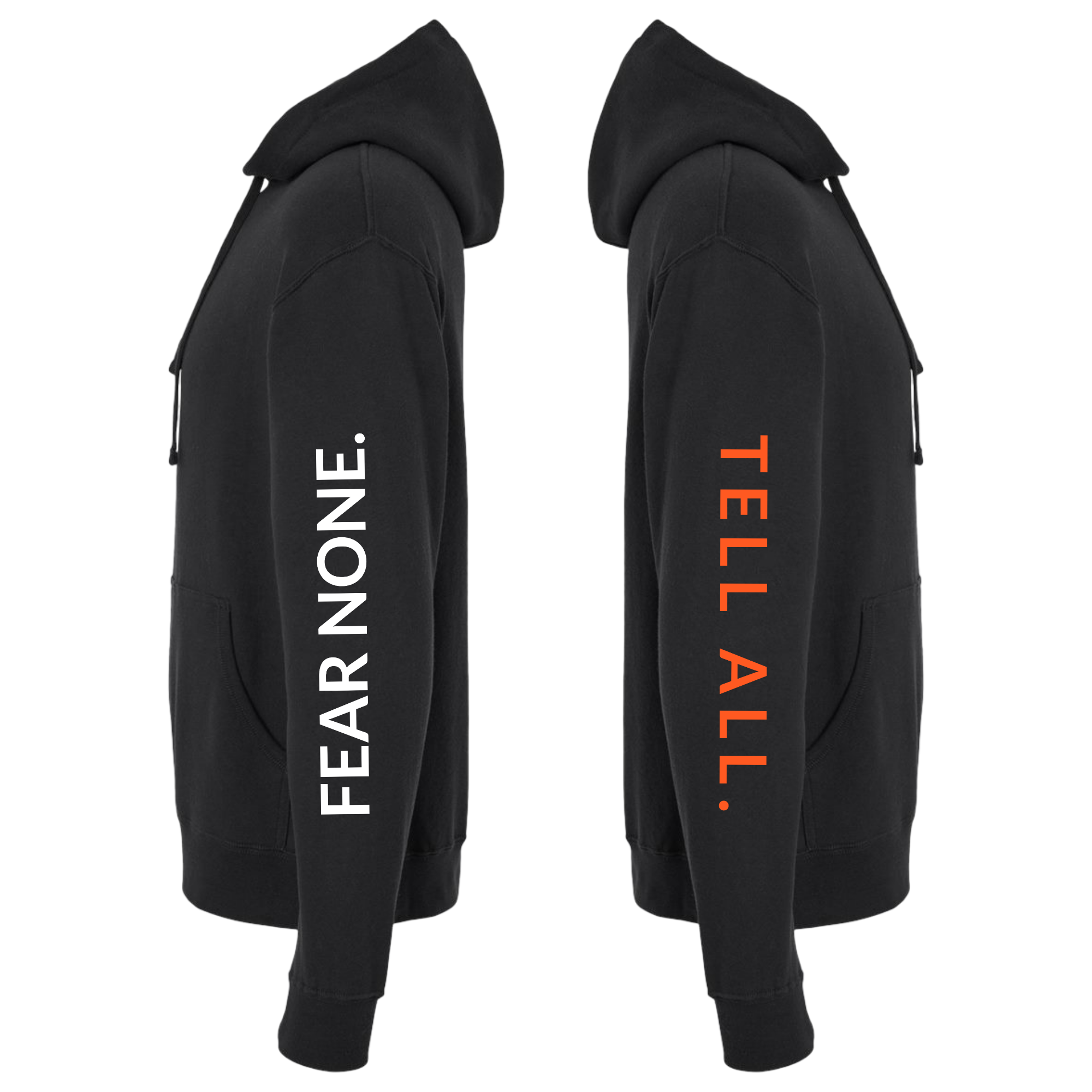 Coram Deo Fear None Tell All Cross Hoodie