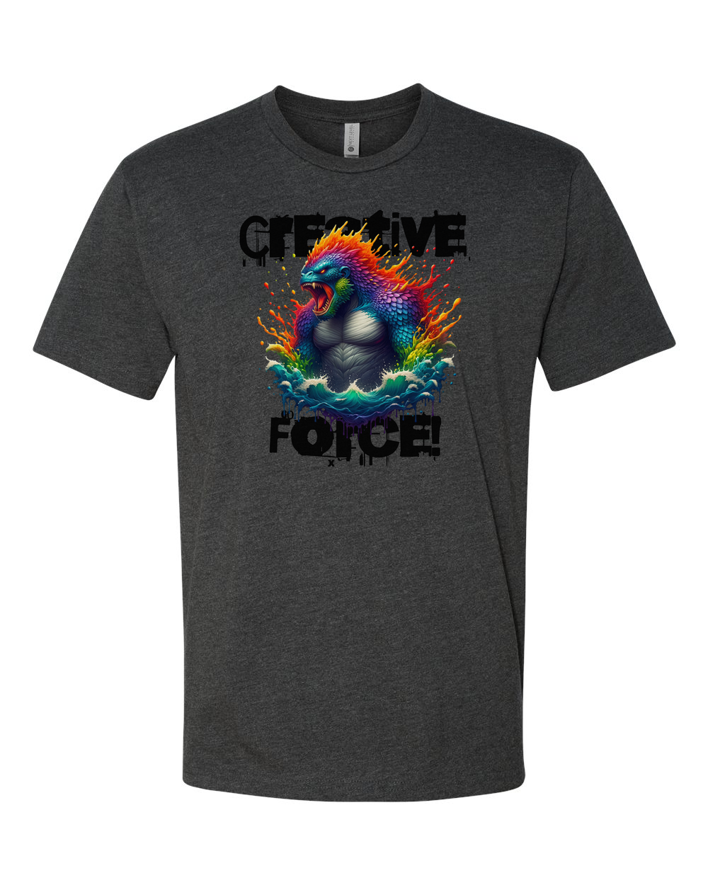 Creative Force Men's T-Shirt Charcoal (NL6210)