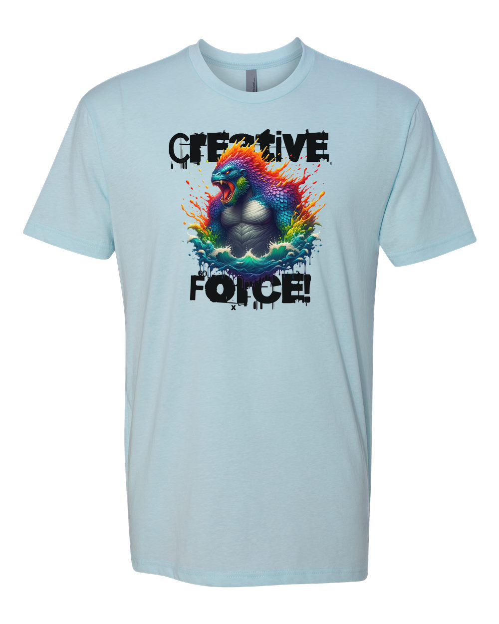 Creative Force Men's T-Shirt Ice Blue (NL6210)