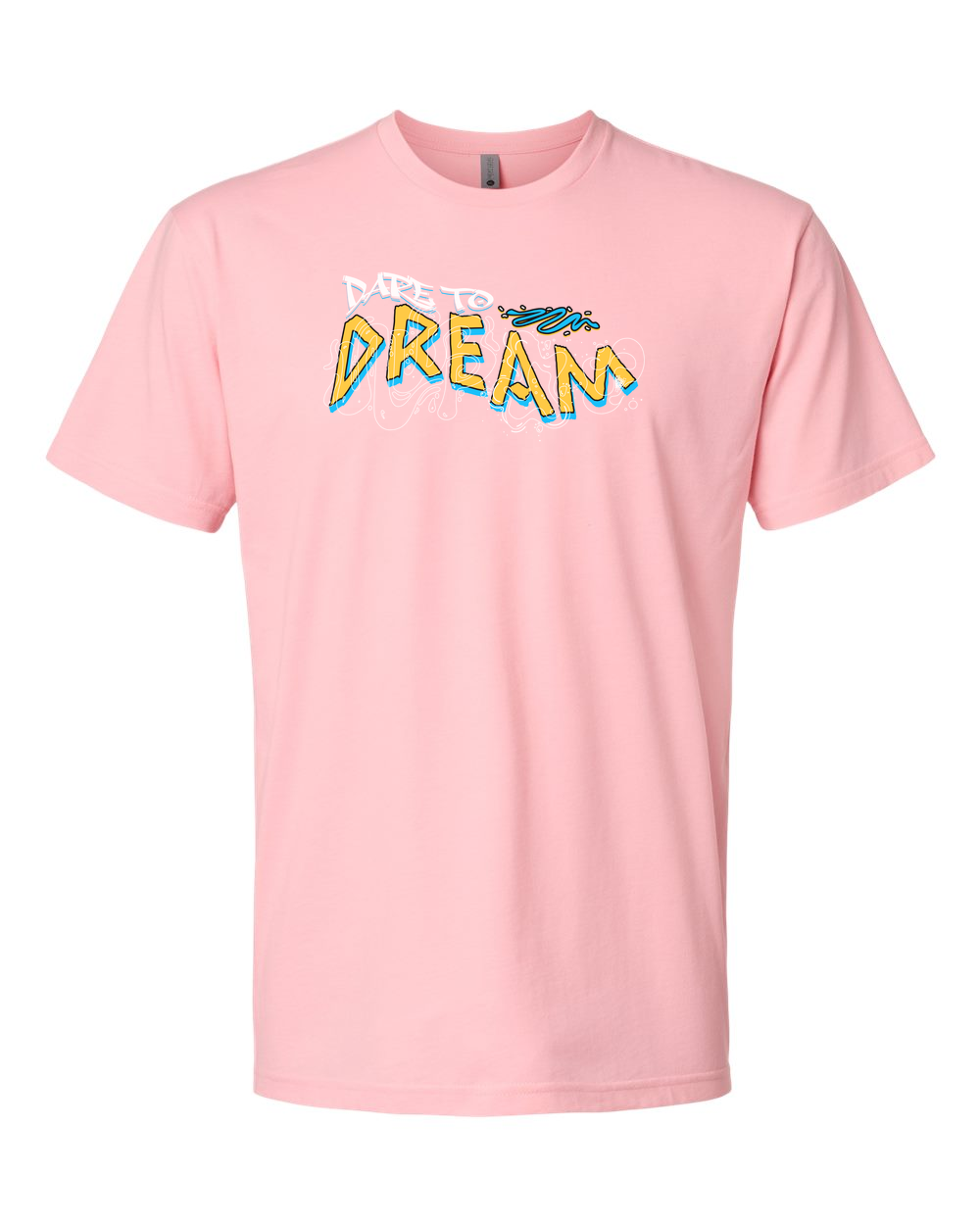 Dare To Dream Men's T-Shirt Heather Light Pink (NL6210)