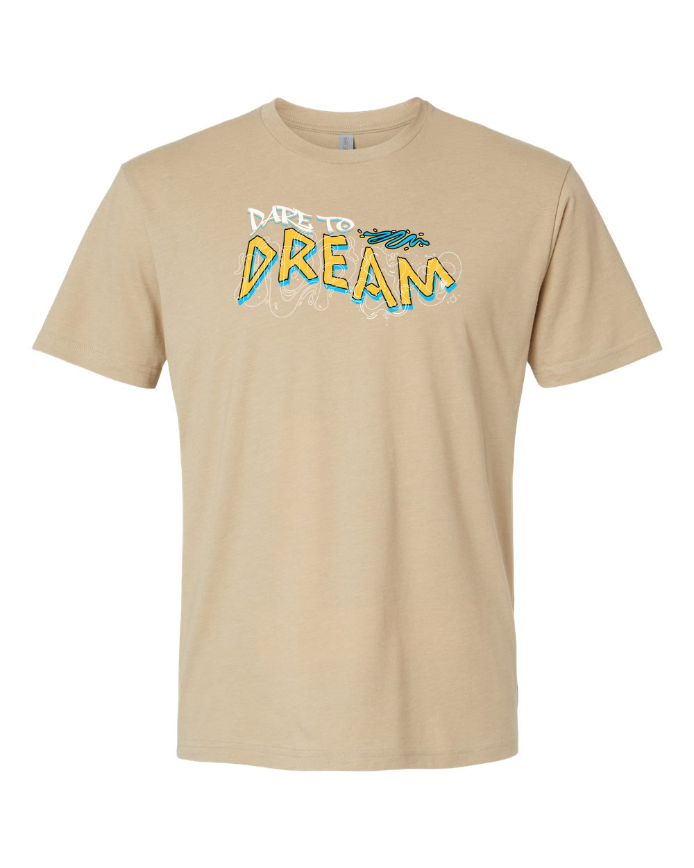 Dare To Dream Men's T-Shirt Heather Tan (NL6210)