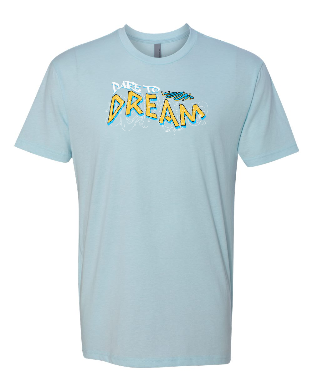 Dare To Dream Men's T-Shirt Ice Blue (NL6210)